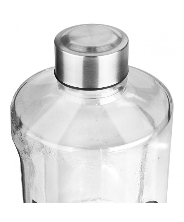 ESTIA ΜΠΟΥΚΑΛΙ ΓΥΑΛΙΝΟ 900ml ΜΕ ΜΕΤΑΛΛΙΚΟ ΚΑΠΑΚΙ Μπουκάλια Νερού