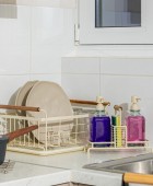 ESTIA ΠΙΑΤΟΘΗΚΗ ACACIA ΜΕΤΑΛΛΙΚΗ ΜΕ ΞΥΛΙΝΕΣ ΛΑΒΕΣ IVORY 01-24925 Πιατοθήκες