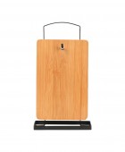 ESTIA ΣΕΤ ΕΠΙΦΑΝΕΙΕΣ ΚΟΠΗΣ BAMBOO ESSENTIALS 4 ΤΕΜ ΜΕ ΒΑΣΗ ΜΕΤΑΛΛΙΚΗ Βάσεις κοπής