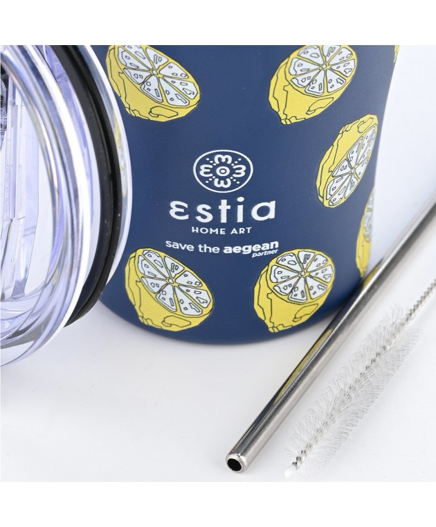 ESTIA ΘΕΡΜΟΣ COFFEE MUG SAVE THE AEGEAN 350ml CITRUS INFUSION Θερμός - Παγούρια