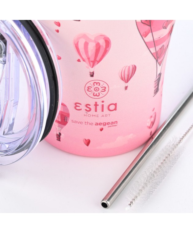 ESTIA ΘΕΡΜΟΣ COFFEE MUG SAVE THE AEGEAN 350ml LOVE ASCEND ΘΕΡΜΟΣ-ΠΑΓΟΥΡΙΑ