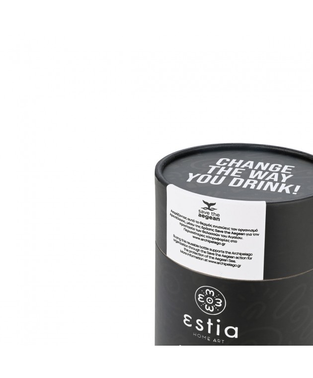 ESTIA ΘΕΡΜΟΣ COFFEE MUG SAVE THE AEGEAN 350ml NOIR ECHO Θερμός - Παγούρια