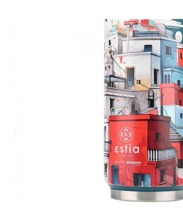 ESTIA ΘΕΡΜΟΣ TRAVEL CUP SAVE THE AEGEAN 500ml URBAN MYTHOS Θερμός - Παγούρια