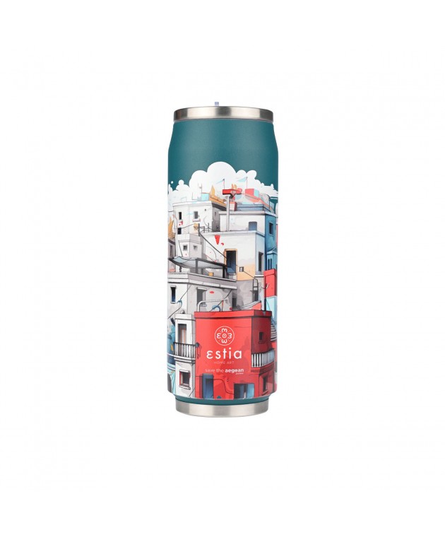 ESTIA ΘΕΡΜΟΣ TRAVEL CUP SAVE THE AEGEAN 500ml URBAN MYTHOS Θερμός - Παγούρια