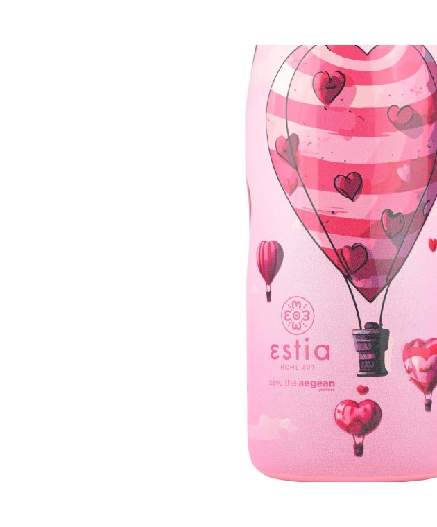 ESTIA ΘΕΡΜΟΣ TRAVEL FLASK SAVE THE AEGEAN 500ml LOVE ASCEND ΘΕΡΜΟΣ-ΠΑΓΟΥΡΙΑ