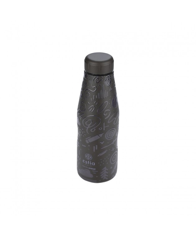 ESTIA ΘΕΡΜΟΣ TRAVEL FLASK SAVE THE AEGEAN 500ml NOIR ECHO ΘΕΡΜΟΣ-ΠΑΓΟΥΡΙΑ