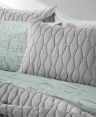 Σετ 2τμχ. Κουβερλί Diamante Grey 160x240 Κουβερλί Μονά