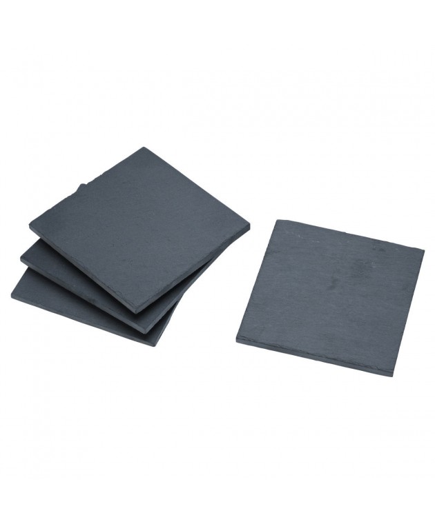 ESTIA ΣΟΥΒΕΡ ΤΕΤΡΑΓΩΝΑ ΣΧΙΣΤΟΛΙΘΟΥ 10x10cm ΣΕΤ 4 ΤΕΜ. Σουβέρ