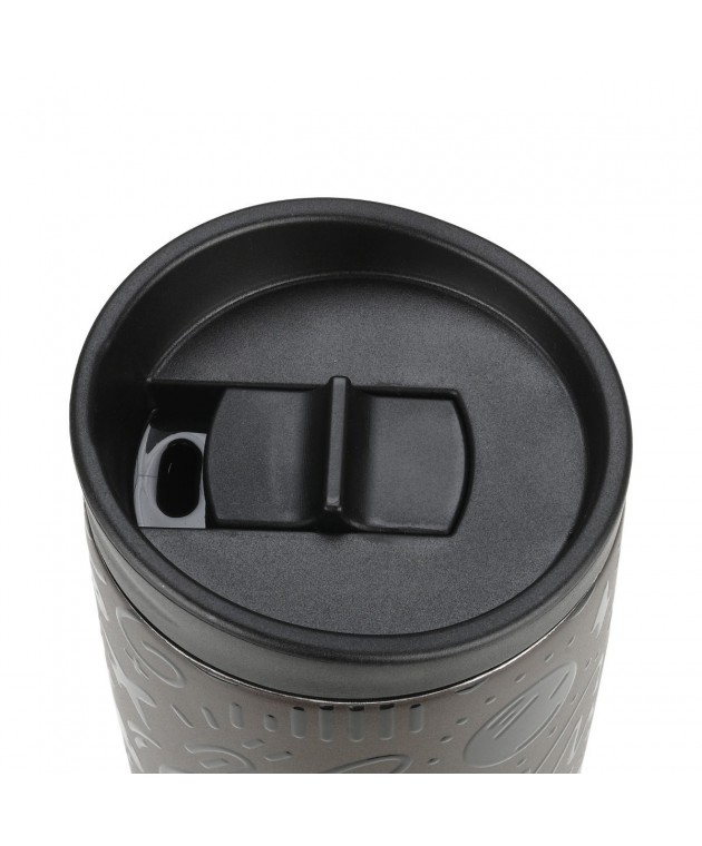 ESTIA ΘΕΡΜΟΣ TRAVEL MUG SAVE THE AEGEAN 350ml NOIR ECHO 01-25588 ΘΕΡΜΟΣ-ΠΑΓΟΥΡΙΑ