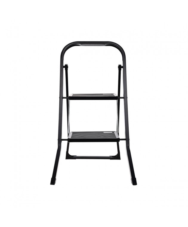 ESTIA ΣΚΑΛΟΣΚΑΜΠΟ NEO BLACK ΜΕ 2 ΣΚΑΛΙΑ 46x55x81cm 04-14704 Σκάλες/Σκαμπό