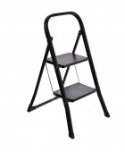 ESTIA ΣΚΑΛΟΣΚΑΜΠΟ NEO BLACK ΜΕ 2 ΣΚΑΛΙΑ 46x55x81cm 04-14704 Σκάλες/Σκαμπό