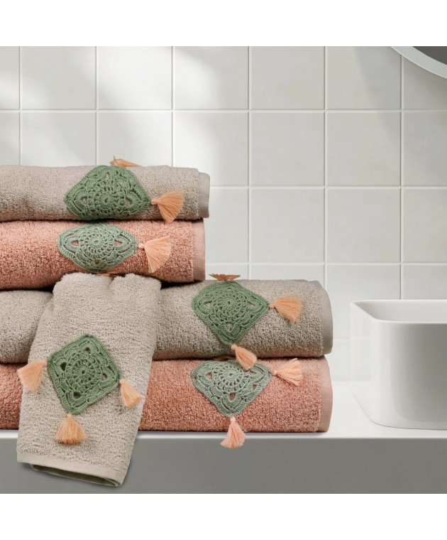 DAS HOME ΣΕΤ ΠΕΤΣΕΤΕΣ 3ΤΕΜΑΧΙΩΝ DAILY 0732 ΣΠΑΓΓΙ Σετ πετσέτες Mπάνιου