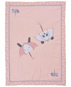 DAS BABY ΚΟΥΒΕΡΛΙ FUN 4878 ΓΚΡΙ, ΛΕΥΚΟ, ΡΟΖ 110Χ150 Βρεφικά Κουβερλί