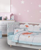 DAS BABY ΠΑΝΤΑ ΚΟΥΝΙΑΣ FUN DIGITAL PRINT 4876 ΛΙΛΑ, ΜΕΝΤΑ, ΡΟΖ 45Χ195 Βρεφικές Πάντες Κούνιας