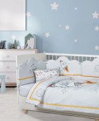 DAS BABY ΠΑΝΤΑ ΚΟΥΝΙΑΣ FUN DIGITAL PRINT 4877 ΓΚΡΙ, ΚΙΤΡΙΝΟ, ΜΠΛΕ 45Χ195 Βρεφικές Πάντες Κούνιας