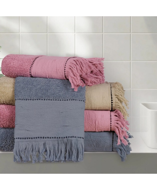 DAS HOME ΣΕΤ ΠΕΤΣΕΤΕΣ 3ΤΕΜΑΧΙΑ DAILY 0698 ΡΑΦ Σετ πετσέτες Mπάνιου
