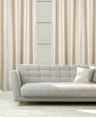 DAS HOME ΚΟΥΡΤΙΝΑ ΜΕ ΚΡΙΚΟΥΣ 140Χ270 2257 ΜΠΕΖ Κουρτίνες Σαλονιού