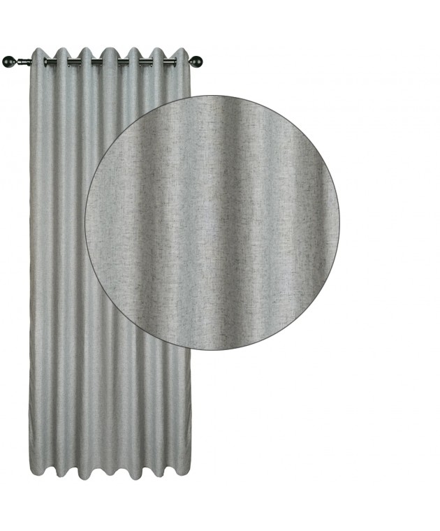 DAS HOME ΚΟΥΡΤΙΝΑ ΜΕ ΚΡΙΚΟΥΣ 140Χ270 2252 ΓΚΡΙ Κουρτίνες Σαλονιού