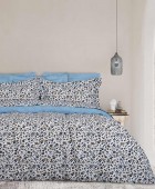 DAS HOME ΚΟΥΒΕΡΛΙ ΜΟΝΟ HAPPY 9622 ΕΚΡΟΥ, ΜΑΥΡΟ, ΜΠΛΕ 160Χ240 Κουβερλί Μονά