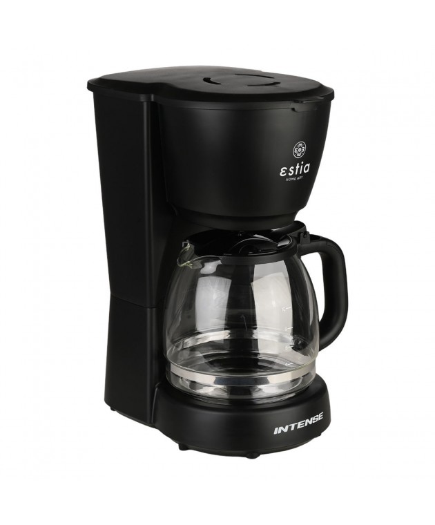 ESTIA ΚΑΦΕΤΙΕΡΑ ΦΙΛΤΡΟΥ INTENSE DARK ΠΛΑΣΤΙΚΗ 1000w ΜΕ ΓΥΑΛΙΝΗ ΚΑΝΑΤΑ 1.25lt ΜΑΤ 06-24611  ΗΛΕΚΤΡΙΚΕΣ ΜΙΚΡΟΣΥΣΚΕΥΕΣ