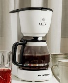 ESTIA ΚΑΦΕΤΙΕΡΑ ΦΙΛΤΡΟΥ INTENSE LUMINUS ΠΛΑΣΤΙΚΗ 1000w ΜΕ ΓΥΑΛΙΝΗ ΚΑΝΑΤΑ 1.25lt ΜΑΤ ΗΛΕΚΤΡΙΚΕΣ ΜΙΚΡΟΣΥΣΚΕΥΕΣ