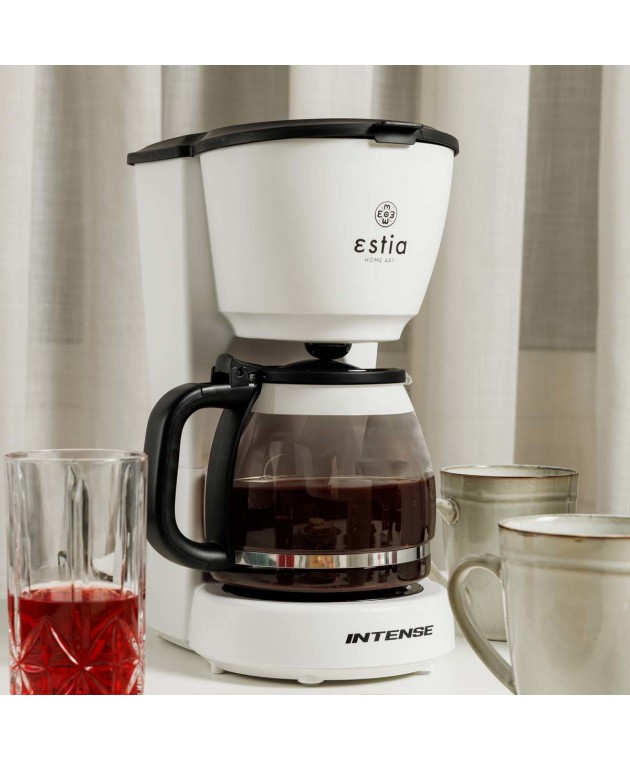 ESTIA ΚΑΦΕΤΙΕΡΑ ΦΙΛΤΡΟΥ INTENSE LUMINUS ΠΛΑΣΤΙΚΗ 1000w ΜΕ ΓΥΑΛΙΝΗ ΚΑΝΑΤΑ 1.25lt ΜΑΤ ΗΛΕΚΤΡΙΚΕΣ ΜΙΚΡΟΣΥΣΚΕΥΕΣ
