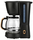 ESTIA ΚΑΦΕΤΙΕΡΑ ΦΙΛΤΡΟΥ OAK ΠΛΑΣΤΙΚΗ 1000w ΜΕ ΓΥΑΛΙΝΗ ΚΑΝΑΤΑ 1.25lt ΜΑΥΡΗ 06-24673 ΗΛΕΚΤΡΙΚΕΣ ΜΙΚΡΟΣΥΣΚΕΥΕΣ