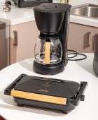 ESTIA ΚΑΦΕΤΙΕΡΑ ΦΙΛΤΡΟΥ OAK ΠΛΑΣΤΙΚΗ 1000w ΜΕ ΓΥΑΛΙΝΗ ΚΑΝΑΤΑ 1.25lt ΜΑΥΡΗ 06-24673 ΗΛΕΚΤΡΙΚΕΣ ΜΙΚΡΟΣΥΣΚΕΥΕΣ