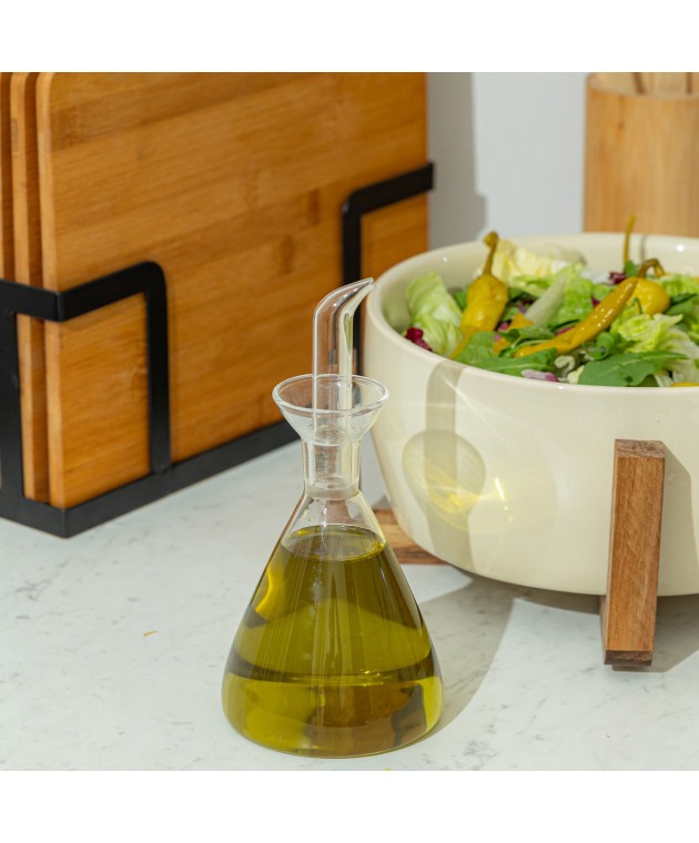 ESTIA ΜΠΟΥΚΑΛΙ ΓΙΑ ΛΑΔΙ & ΞΥΔΙ ΓΥΑΛΙΝΟ 250ml ME ΡΟΗ Αλατοπίπερα - Λαδόξυδα