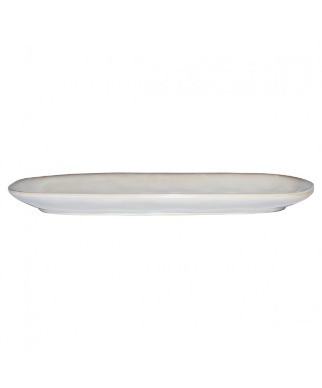 ESTIA ΠΙΑΤΕΛΑ ΟΒΑΛ VIGNETTE STONEWARE 31cm IVORY Πιατέλες