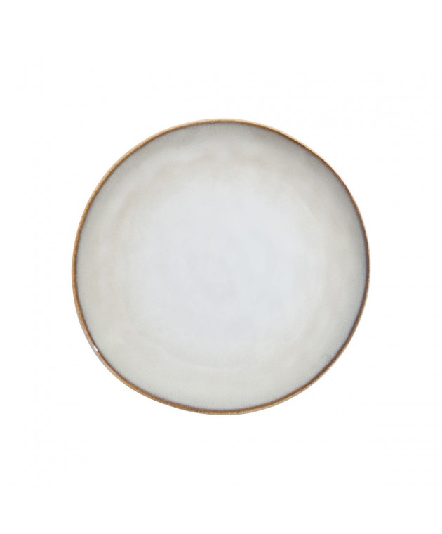 ESTIA ΠΙΑΤΟ ΡΗΧΟ VIGNETTE STONEWARE 21cm IVORY Πιάτα Φρούτου