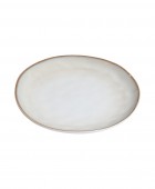 ESTIA ΠΙΑΤΟ ΡΗΧΟ VIGNETTE STONEWARE 21cm IVORY Πιάτα Φρούτου