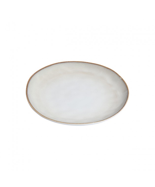 ESTIA ΠΙΑΤΟ ΡΗΧΟ VIGNETTE STONEWARE 21cm IVORY Πιάτα Φρούτου