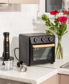 ESTIA ΦΡΙΤΕΖΑ ΑΕΡΟΣ OAK 1400w 12lt ΜΕ 4 ΛΕΙΤΟΥΡΓΕΙΕΣ ΨΗΣΙΜΑΤΟΣ ΜΑΥΡΟ 06-23690 ΝΕΕΣ ΑΦΙΞΕΙΣ