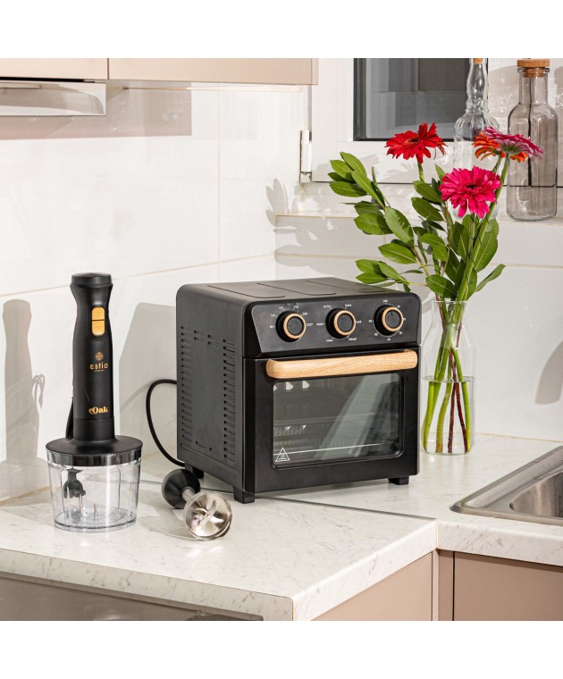 ESTIA ΦΡΙΤΕΖΑ ΑΕΡΟΣ OAK 1400w 12lt ΜΕ 4 ΛΕΙΤΟΥΡΓΕΙΕΣ ΨΗΣΙΜΑΤΟΣ ΜΑΥΡΟ 06-23690 ΝΕΕΣ ΑΦΙΞΕΙΣ