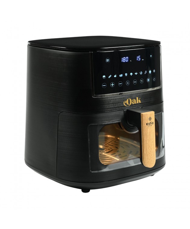 ESTIA ΦΡΙΤΕΖΑ ΑΕΡΟΣ OAK 1500w 7.2lt ME ΨΗΦΙΑΚΗ ΟΘΟΝΗ & 11 ΠΡΟΓΡΑΜΜΑΤΑ ΜΑΓΕΙΡΕΜΑΤΟΣ 06-18931 ΝΕΕΣ ΑΦΙΞΕΙΣ