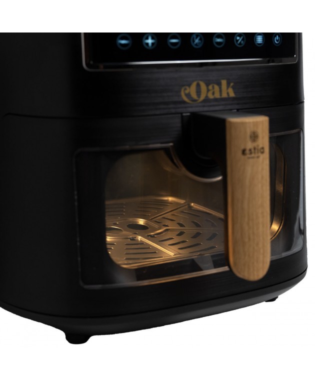 ESTIA ΦΡΙΤΕΖΑ ΑΕΡΟΣ OAK 1500w 7.2lt ME ΨΗΦΙΑΚΗ ΟΘΟΝΗ & 11 ΠΡΟΓΡΑΜΜΑΤΑ ΜΑΓΕΙΡΕΜΑΤΟΣ 06-18931 ΝΕΕΣ ΑΦΙΞΕΙΣ