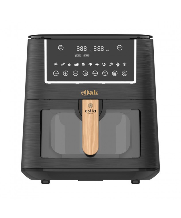 ESTIA ΦΡΙΤΕΖΑ ΑΕΡΟΣ OAK 1500w 7.2lt ME ΨΗΦΙΑΚΗ ΟΘΟΝΗ & 11 ΠΡΟΓΡΑΜΜΑΤΑ ΜΑΓΕΙΡΕΜΑΤΟΣ 06-18931 ΝΕΕΣ ΑΦΙΞΕΙΣ