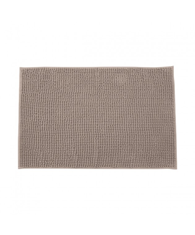 ESTIA ΤΑΠΕΤΟ ΜΠΑΝΙΟΥ BEADS 80x50cm ΠΟΛΥΕΣΤΕΡΑ ΚΑΦΕ Πατάκια Mπάνιου