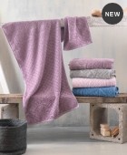 Σετ πετσέτες μπάνιου 3 τεμ. (σε κουτί) IMANI ΡΟΖ, RYTHMOS HOME Σετ πετσέτες Mπάνιου