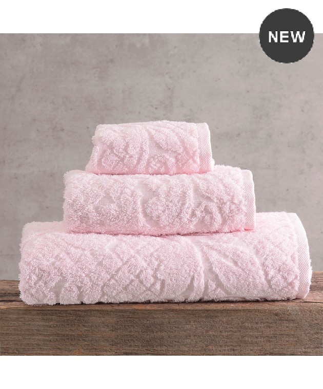 Σετ πετσέτες μπάνιου 3 τεμ. (σε κουτί) IMANI ΡΟΖ, RYTHMOS HOME Σετ πετσέτες Mπάνιου