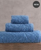 Σετ πετσέτες μπάνιου 3 τεμ. (σε κουτί) IMANI ΜΠΛΕ, RYTHMOS HOME Σετ πετσέτες Mπάνιου