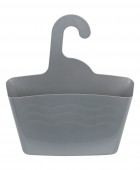 ESTIA ΘΗΚΗ ΟΡΓΑΝΩΣΗΣ ΜΠΑΝΙΟΥ ΚΡΕΜΑΣΤΗ 24x7x25cm ΓΚΡΙ Gadgets Κουζίνας
