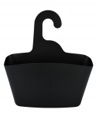 ESTIA ΘΗΚΗ ΟΡΓΑΝΩΣΗΣ ΜΠΑΝΙΟΥ ΚΡΕΜΑΣΤΗ 24x7x25cm ΜΑΥΡΗ Gadgets Κουζίνας