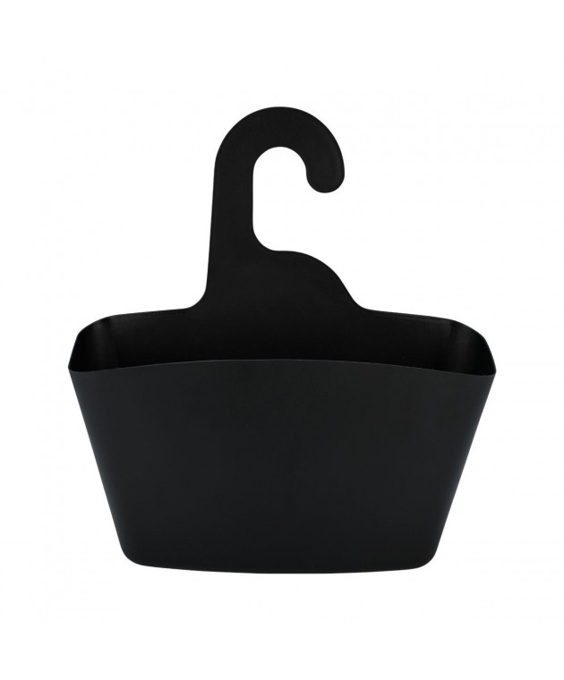 ESTIA ΘΗΚΗ ΟΡΓΑΝΩΣΗΣ ΜΠΑΝΙΟΥ ΚΡΕΜΑΣΤΗ 24x7x25cm ΜΑΥΡΗ Gadgets Κουζίνας