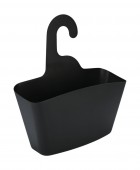 ESTIA ΘΗΚΗ ΟΡΓΑΝΩΣΗΣ ΜΠΑΝΙΟΥ ΚΡΕΜΑΣΤΗ 24x7x25cm ΜΑΥΡΗ Gadgets Κουζίνας