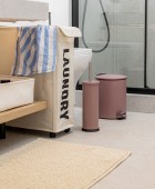 ESTIA ΚΑΛΑΘΙ ΑΠΛΥΤΩΝ ΜΕ ΡΟΔΑΚΙΑ TAUPE Καλάθια Απλύτων