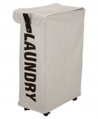 ESTIA ΚΑΛΑΘΙ ΑΠΛΥΤΩΝ ΜΕ ΡΟΔΑΚΙΑ TAUPE Καλάθια Απλύτων