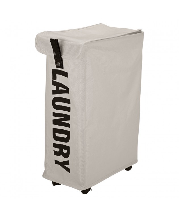 ESTIA ΚΑΛΑΘΙ ΑΠΛΥΤΩΝ ΜΕ ΡΟΔΑΚΙΑ TAUPE Καλάθια Απλύτων