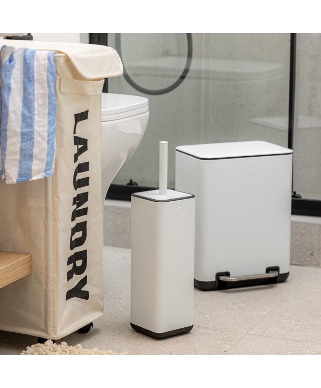 ESTIA ΠΙΓΚΑΛ CUBIC ΜΕΤΑΛΛΙΚΟ ΜΕ ΠΛΑΣΤΙΚΟ ΔΟΧΕΙΟ 25cm ΛΕΥΚΟ Πιγκάλ